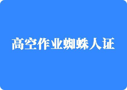 小逼被操网站高空作业蜘蛛人证